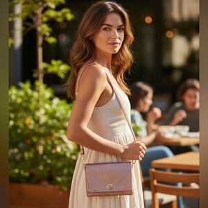 NEW•Shimmer & Shine Rose' Rose Gold Clutch/Crossbody•